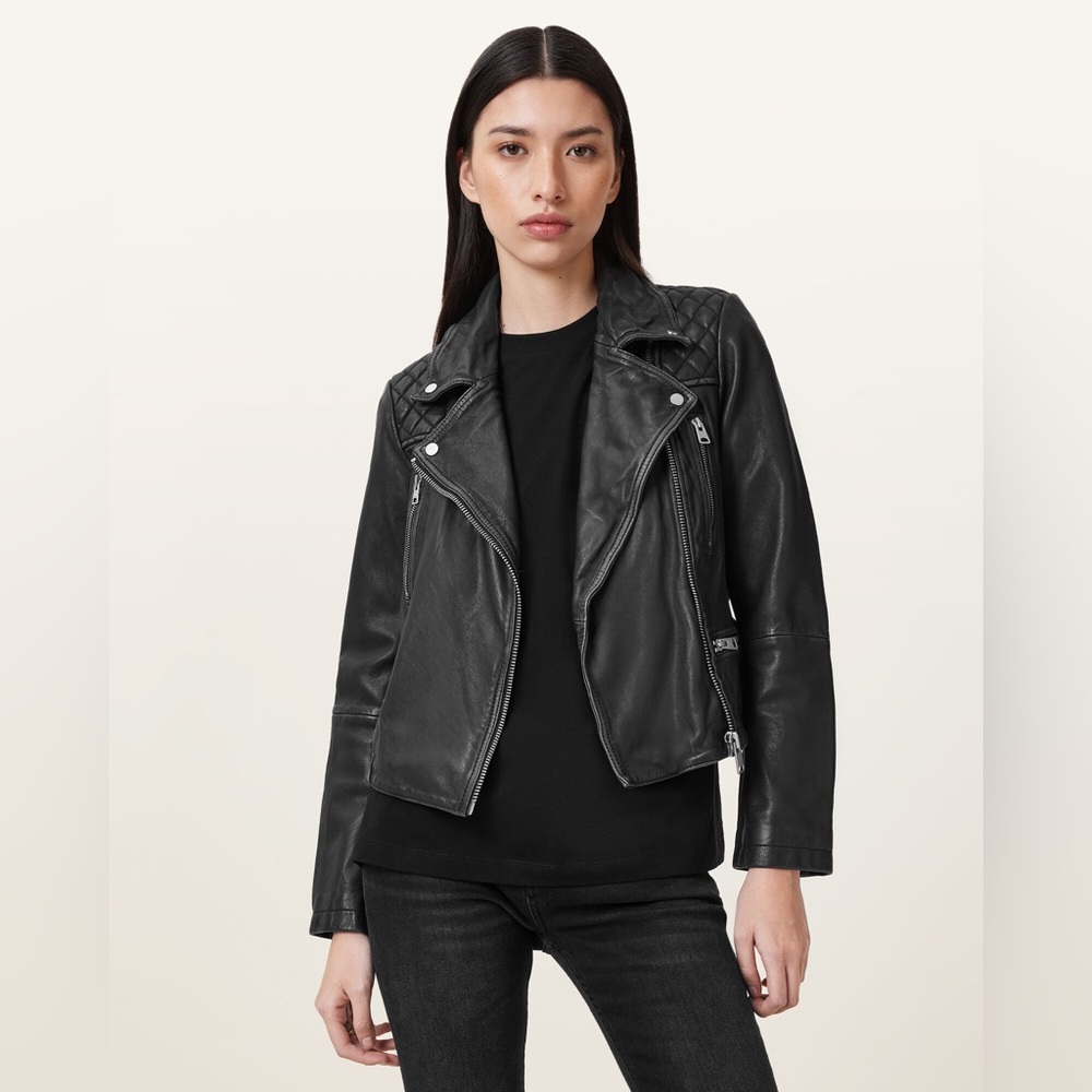 AllSaints Woman Leather Jacket